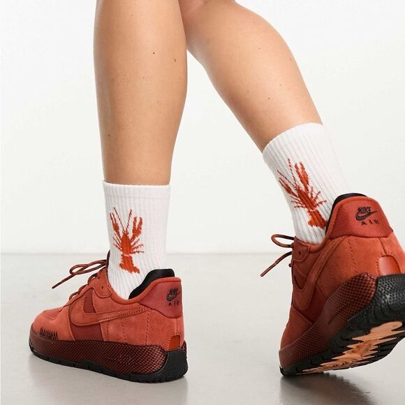 Nike Air Force 1 Wild sneakers in Rugged orange - Picture 3 of 13